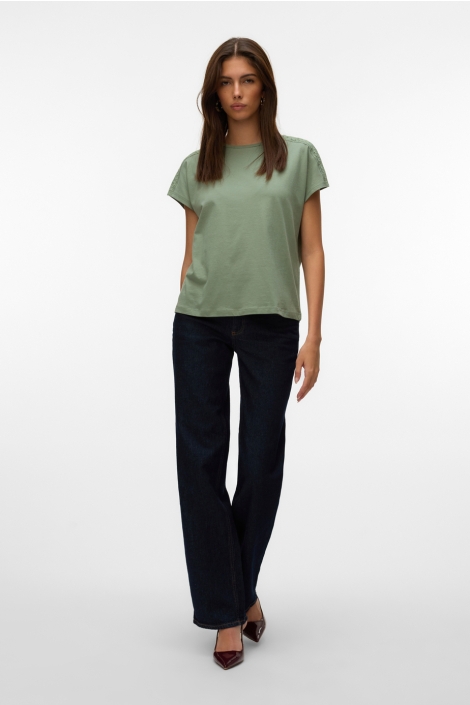 Vero Moda vmemmy ss lace tape top jrs noos